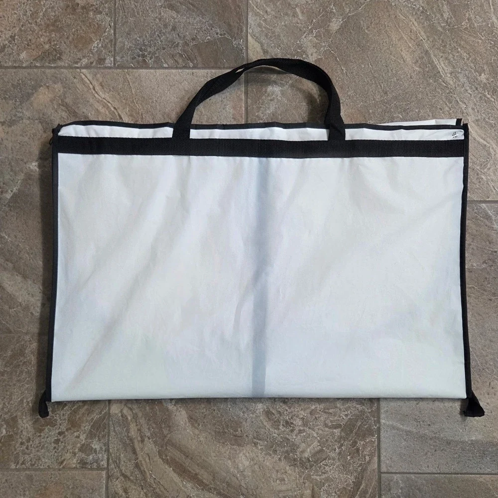 Alice + Olivia Stacey Bendet Garment Bag White Black Travel Suit Cover‎ Foldable